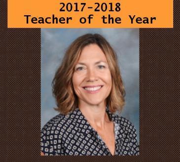 Congratulations Teacher of the Year!