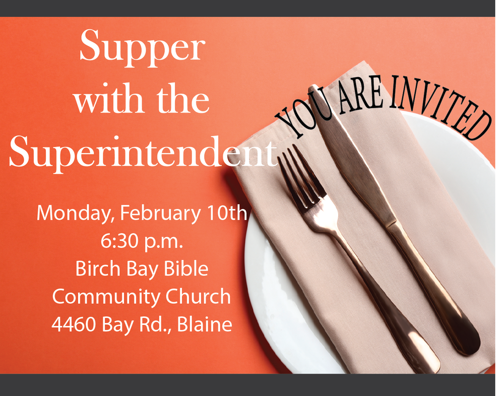 Supper with the Superintendent