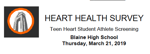 TEEN HEART SCREENING - MARCH 21, 2019