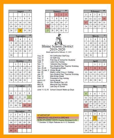 2019-2020 Base Calendar Approved
