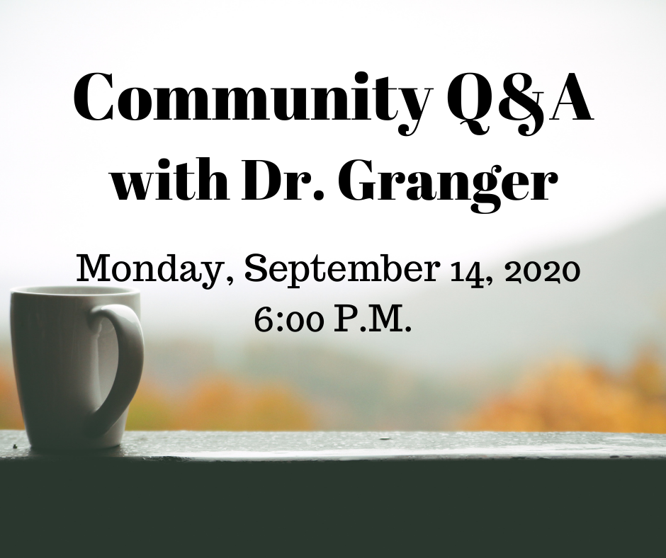 Community Q & A Monday, Sept. 14, 2020