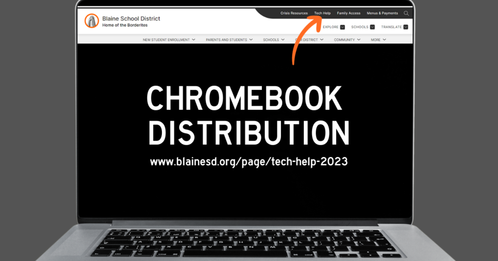 Visit Tech Help for Chromebook Distribution