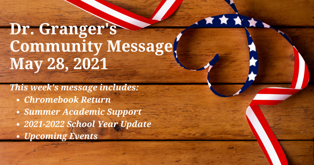 Superintendent's Weekly Message