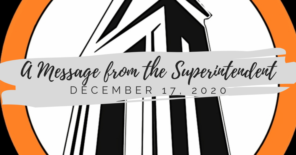 A Message from the Superintendent