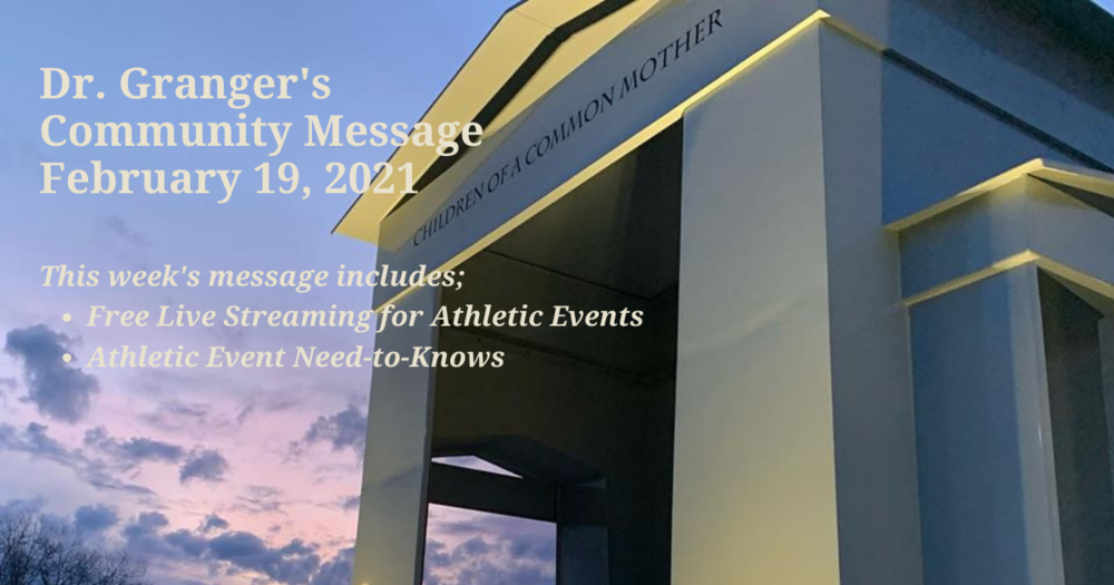 Superintendent's Message February 19, 2021