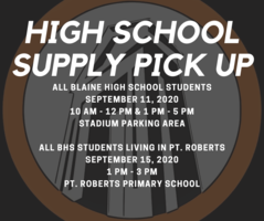 BHS Supply Pick Up 9/11/20