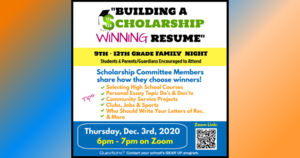 Building a Scholarship Winning Resume