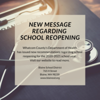 Health Department Recommendations
