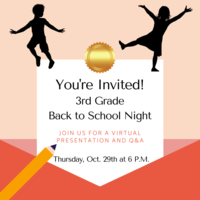 3rd Grade Virtual Back to School Night