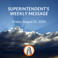 Superintendent's Message August 21, 2020