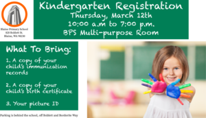 Kindergarten Registration