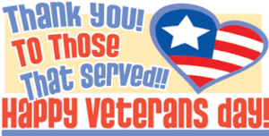 Thank You Veterans!