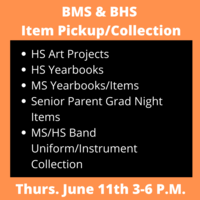 BMS & BHS Item Pickup and Collection
