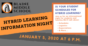 BMS Hybrid Learning Information Night Jan 5th