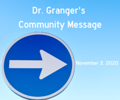 Superintendent's Message October 30, 2020