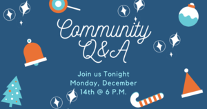Community Q & A Monday, December 14, 2020