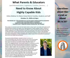REACH Highly Capable Event Oct. 21st