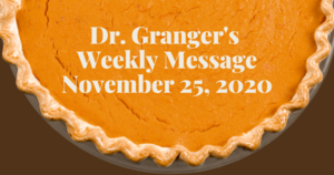 Superintendent's Message November 25, 2020