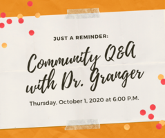 Community Q & A Thursday, Oct. 1, 2020