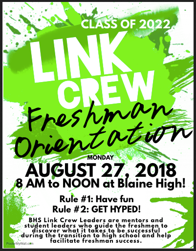 Link Crew Freshman Orientation